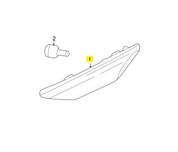 IMS GENUINE PORSCHE NEW LEFT DIRECTION INDICATOR LIGHT ORANGE 95863107100 - PORSCHE CAYENNE 958 2011-PRESENT