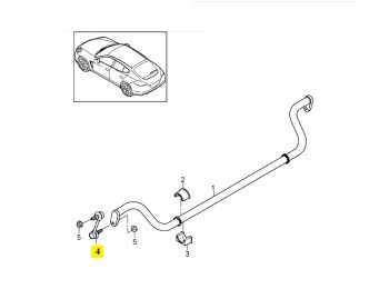 IMS GENUINE PORSCHE NEW ANTI BAR STABILIZER LINK 97034306903 - PORSCHE PANAMERA 970 2009-2016