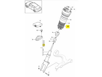 IMS GENUINE PORSCHE NEW DUST COVER BELLOWS 97034360100 - PORSCHE PANAMERA 970 2009-2016
