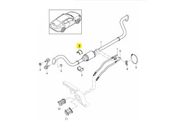 IMS GENUINE PORSCHE NEW ANTI ROLL BAR BUSH STABILIZER MOUNTING 97034379207 - PORSCHE PANAMERA 970 2009-2016