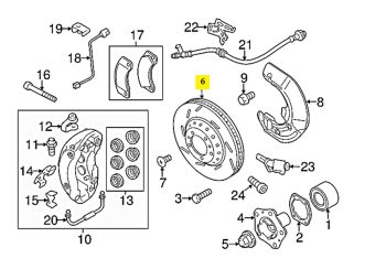 IMS GENUINE PORSCHE NEW FRONT RIGHT BRAKE DISC 97035140401,298615302B - PORSCHE PANAMERA 970 2009-2016