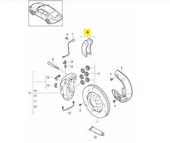 IMS GENUINE PORSCHE NEW FRONT BRAKE PAD PCCB 97035194802 - PORSCHE PANAMERA 970 2010 -PRESENT