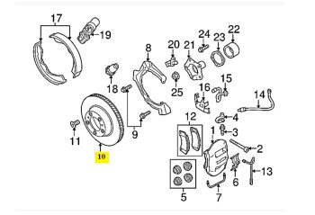 IMS GENUINE PORSCHE NEW REAR LEFT BRAKE DISC 97035240300,298615601A- PORSCHE PANAMERA 970 2009-2016