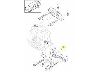 IMS GENUINE PORSCHE NEW ENGINE SIDE MOUNT CARRIER SUPPORT 97037504120 - PORSCHE PANAMERA 970 2009-2016