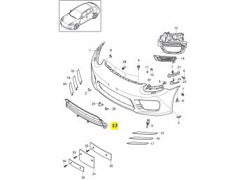 IMS GENUINE PORSCHE NEW REAR SILL COVER 970559602001E0 - PORSCHE PANAMERA 970 2009-2016