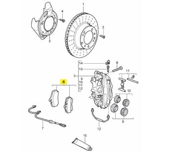 IMS GENUINE PORSCHE NEW REAR BRAKE PAD 98635293910 - PORSCHE BOXSTER 986, 987/ CARRERA 996/ CAYMAN 987 1996-2012