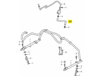 IMS GENUINE PORSCHE NEW BREATHER HOSE FUEL 98711013702 - PORSCHE BOXSTER