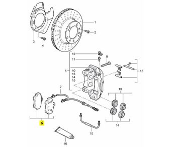 IMS GENUINE PORSCHE NEW FRONT BRAKE PAD 98735193903 - PORSCHE BOXSTER 986 1996-2012