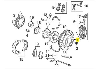 IMS GENUINE PORSCHE NEW REAR BRAKE DISC 98735240301 - PORSCHE BOXSTER 987/ CAYMAN 987 2005-2012