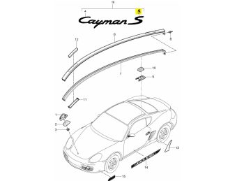 IMS GENUINE PORSCHE NEW LOGO S 98755924500 - PORSCHE CAYMAN 987C 2005-2012