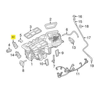 IMS GENUINE PORSCHE NEW AIR VENT DISTRIBUTOR ELECTRIC MOTOR 99162442502 - PORSCHE BOXSTER 981/ CARRERA 991/ CAYMAN 981/ MACAN 95B 2011-PRESENT