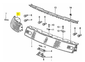 IMS GENUINE PORSCHE NEW REAR LEFT TAIL LAMP 99363140401 - PORSCHE CARRERA 993 1994-1998