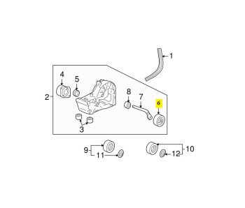 IMS GENUINE PORSCHE NEW ENGINE BELTING TENSIONAL PULLEY 99610211757 - PORSCHE BOXSTER 987/ CARRERA 996, 997/ CAYMAN 987 1997-2012