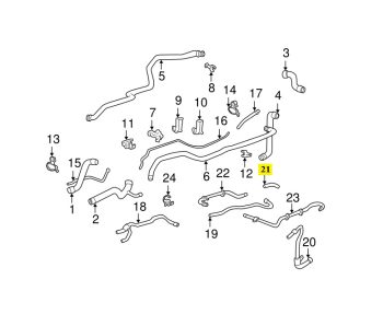 IMS GENUINE PORSCHE NEW WATER HOSE 99610623356 - PORSCHE CARRERA 996 1997-2005