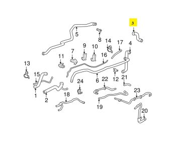 IMS GENUINE PORSCHE NEW WATER HOSE 99610650156 - PORSCHE CARRERA 996 1997-2005