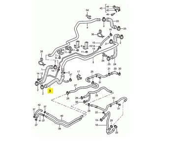 IMS GENUINE PORSCHE NEW ENGINE COOLING COOLANT RETURN HOSE 99610674111 - PORSCHE CARRERA 996 1997-2005