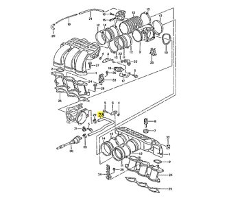 IMS GENUINE PORSCHE NEW FUEL VENT LINE 99611012731 - PORSCHE CARRERA 996 1997-2005