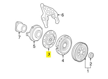 IMS GENUINE PORSCHE NEW CLUTCH PLATE 99611601502 - PORSCHE CARRERA 996, 997 1997-2012