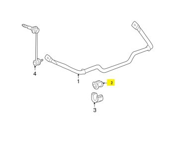 IMS GENUINE PORSCHE NEW REAR STABILIZER MOUNTING 99633379224 - PORSCHE CARRERA 996, 997/ BOXSTER 986 1996-2012