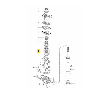 IMS GENUINE PORSCHE NEW SHOCK BELLOW 99634350901 - PORSCHE CARRERA 996, 997 1997-2012