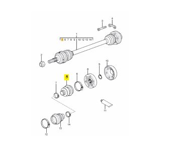 IMS GENUINE PORSCHE NEW DRIVESHAFT CV BOOT 99634929300 - PORSCHE CARRERA 996, 997 1997-2012