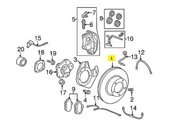 IMS GENUINE PORSCHE NEW FRONT LEFT BRAKE DISC 99635140502 - PORSCHE CARRERA 996, 997/ BOXSTER 986, 987/ CAYMAN 987 1996-2012