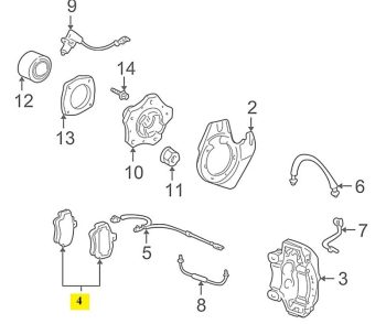 SAP ATE PORSCHE NEW FRONT BRAKE PAD 99635194912 - PORSCHE CARRERA 996,997 1997-2012