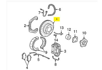 IMS GENUINE PORSCHE NEW REAR BRAKE DISC 99635240104 - PORSCHE CARRERA 996, 997 1997-2012