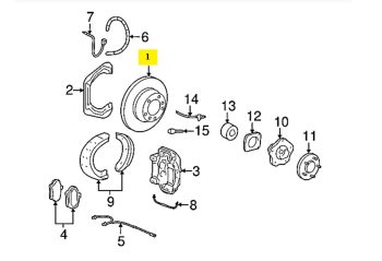 IMS GENUINE PORSCHE NEW REAR RIGHT BRAKE DISC  99635240603- PORSCHE CARRERA 991, 996, 997 1997-PRESENT