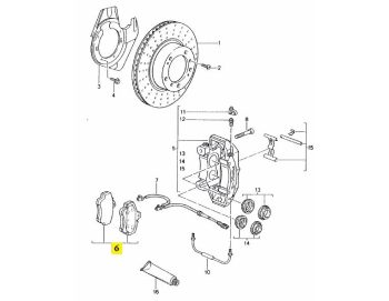 IMS GENUINE PORSCHE NEW FRONT/ REAR BRAKE PAD 99635294903 - PORSCHE BOXSTER 986, 987/ CAYMAN 987/ CARRERA 996 1996-2012
