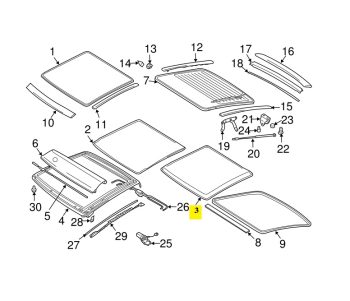 IMS GENUINE PORSCHE NEW WINDSCREEN GLASS SEAL 99656245501 - PORSCHE CARRERA 997 2004-2012