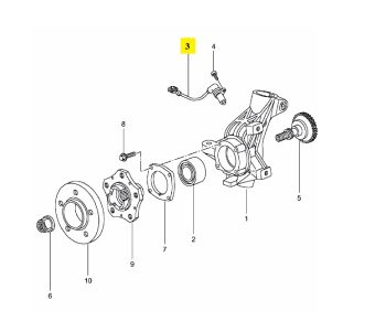 IMS GENUINE PORSCHE NEW SPEED SENSOR 99660640600 - PORSCHE CARRERA 996/ BOXSTER 986 1996-2005