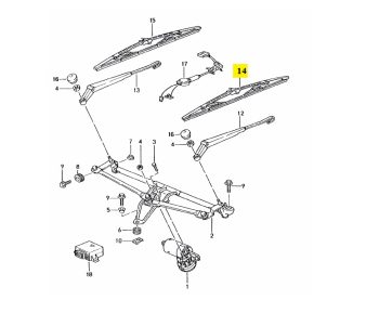 IMS GENUINE PORSCHE NEW WIPER BLADE SET 99662890108 - PORSCHE BOXSTER 986, 987/ CARRERA 996, 997/ CAYMAN 987 1996-2012