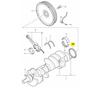 IMS GENUINE PORSCHE NEW FLYWHEEL OIL SEAL 99710121201 - PORSCHE BOXSTER 986 1996-2004