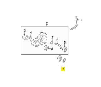 IMS GENUINE PORSCHE NEW ENGINE BELTING TENSIONAL BEARING 99710211900 - PORSCHE BOXSTER 987/ CARRERA 996, 997/ CAYMAN 987 1996-2012