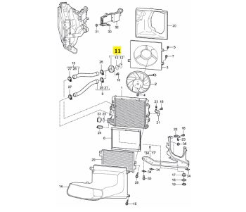 IMS GENUINE PORSCHE NEW ENGINE COOLING WATER CONNECTING PIECE 99710625502 - PORSCHE BOXSTER 987/ CARRERA 997/ CAYMAN 987 1997-2012