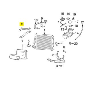 IMS GENUINE PORSCHE NEW ENGINE WATER COOLANT HOSE 99710662105 - PORSCHE BOXSTER 987/ CARRERA 997/ CAYMAN 987 1997-2012