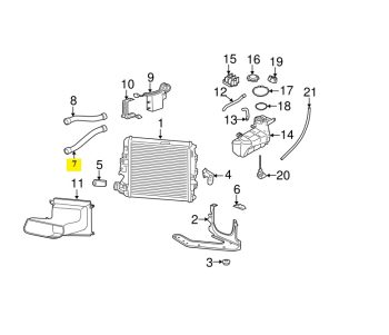 IMS GENUINE PORSCHE NEW ENGINE COOLANT WATER HOSE 99710662605 - PORSCHE BOXSTER 987/ CARRERA 997/ CAYMAN 987 1997-2012
