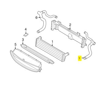 IMS GENUINE PORSCHE NEW ENGINE WATER  COOLANT HOSE 99710663502 - PORSCHE CARRERA 997 2004-2012