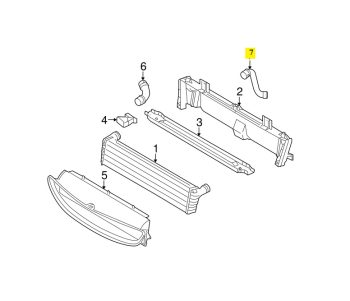 IMS GENUINE PORSCHE NEW ENGINE WATER COOLANT HOSE 99710663904 - PORSCHE BOXSTER 987/ CARRERA 997/ CAYMAN 987 1997-2012