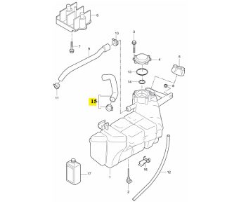 IMS GENUINE PORSCHE NEW ENGINE COOLANT WATER HOSE 99710685101 - PORSCHE CARRERA 997 2004-2012