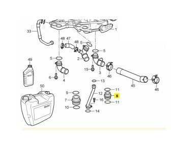 IMS GENUINE PORSCHE NEW CONNECTING SLEEVE 99710745171 - PORSCHE CARRERA 997, 991 2004-PRESENT