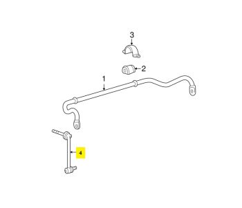 IMS GENUINE PORSCHE NEW FRONT LEFT STABILIZER BAR LINK 99734307303 - PORSCHE CARRERA 997 2004-2012