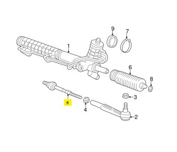 IMS GENUINE PORSCHE NEW STEERING INNER TIE ROD 99734732201 - PORSCHE BOXSTER 987/ CARRERA 997/ CAYMAN 987 2004-2012