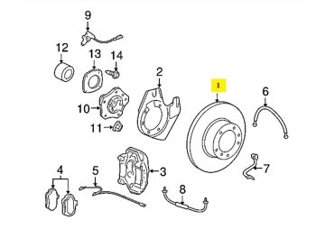 IMS GENUINE PORSCHE NEW FRONT LEFT BRAKE DISC 99735140502 - PORSCHE CARRERA 997 2004-2012