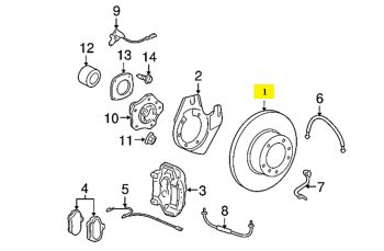 IMS GENUINE PORSCHE NEW FRONT RIGHT BRAKE DISC 99735140602 - PORSCHE CARRERA 997 2004-2012