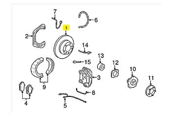 IMS GENUINE PORSCHE NEW REAR LEFT BRAKE DISC 99735240502 - PORSCHE CARRERA 997 2004-2012