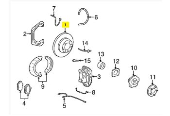 IMS GENUINE PORSCHE NEW REAR RIGHT BRAKE DISC 99735240602 - PORSCHE CARRERA 997 2004-2012