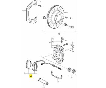 IMS GENUINE PORSCHE NEW REAR BRAKE PAD 99735294701 - PORSCHE CARRERA GT3,GT3RS 997 2004-2012