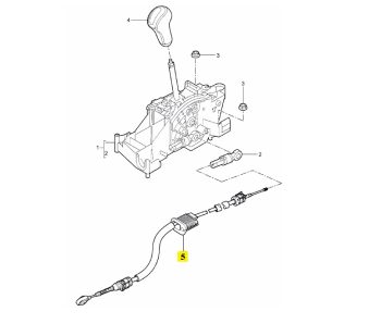 IMS GENUINE PORSCHE NEW GEAR SHIFT CONTROL CABLE 99742603301 - PORSCHE CARRERA 997 2004-2012
